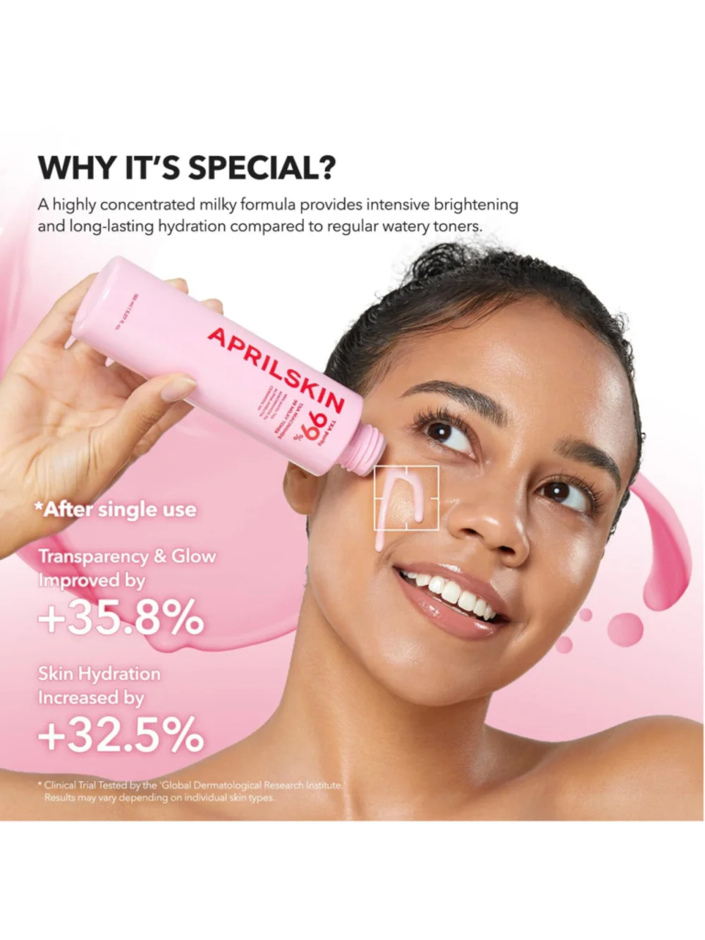 APRILSKIN TXA+Niacinamide 99 2-In-1 Pink Milky Toner